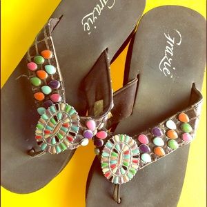 Grazie wedge flip flop